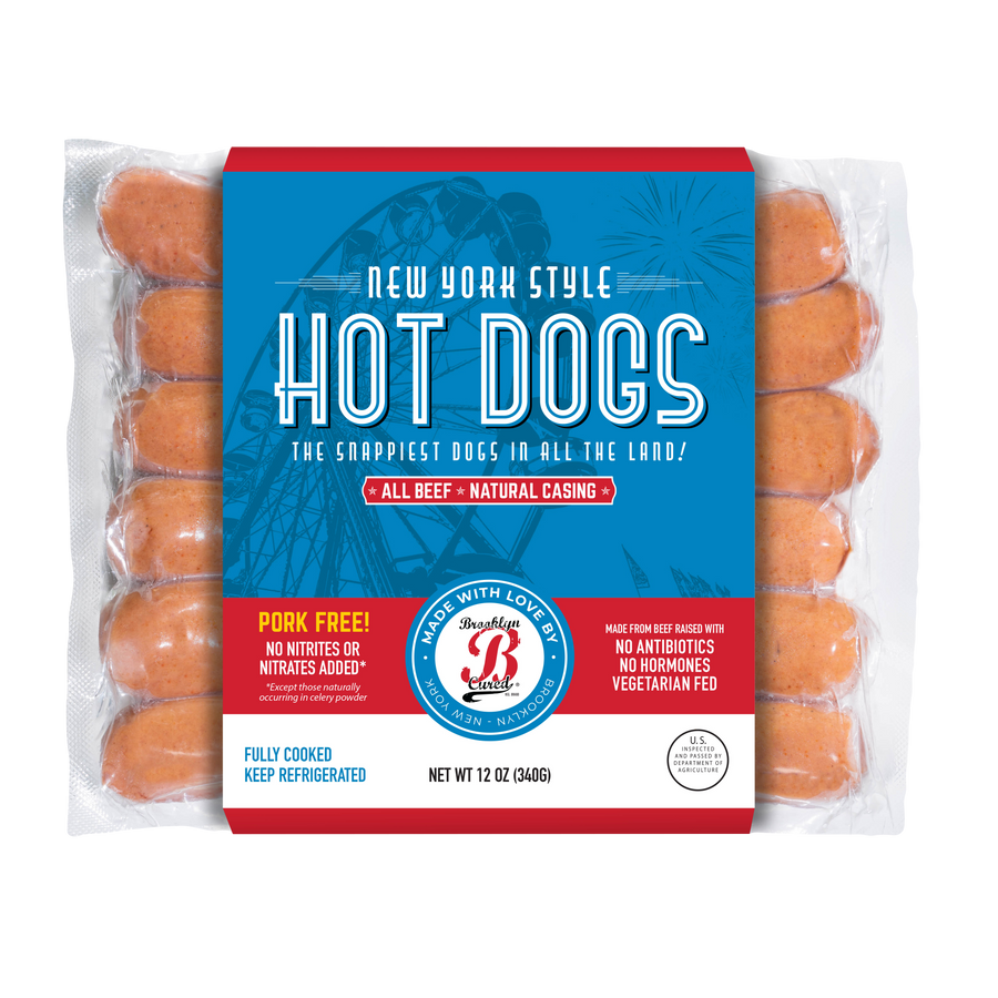 All Beef Hot Dog, Snappy Casing, Natural Casing Hot Dog, New York Style, New York Deli, Pork Free, Pork Free Sausage, Pork Free Hot Dog