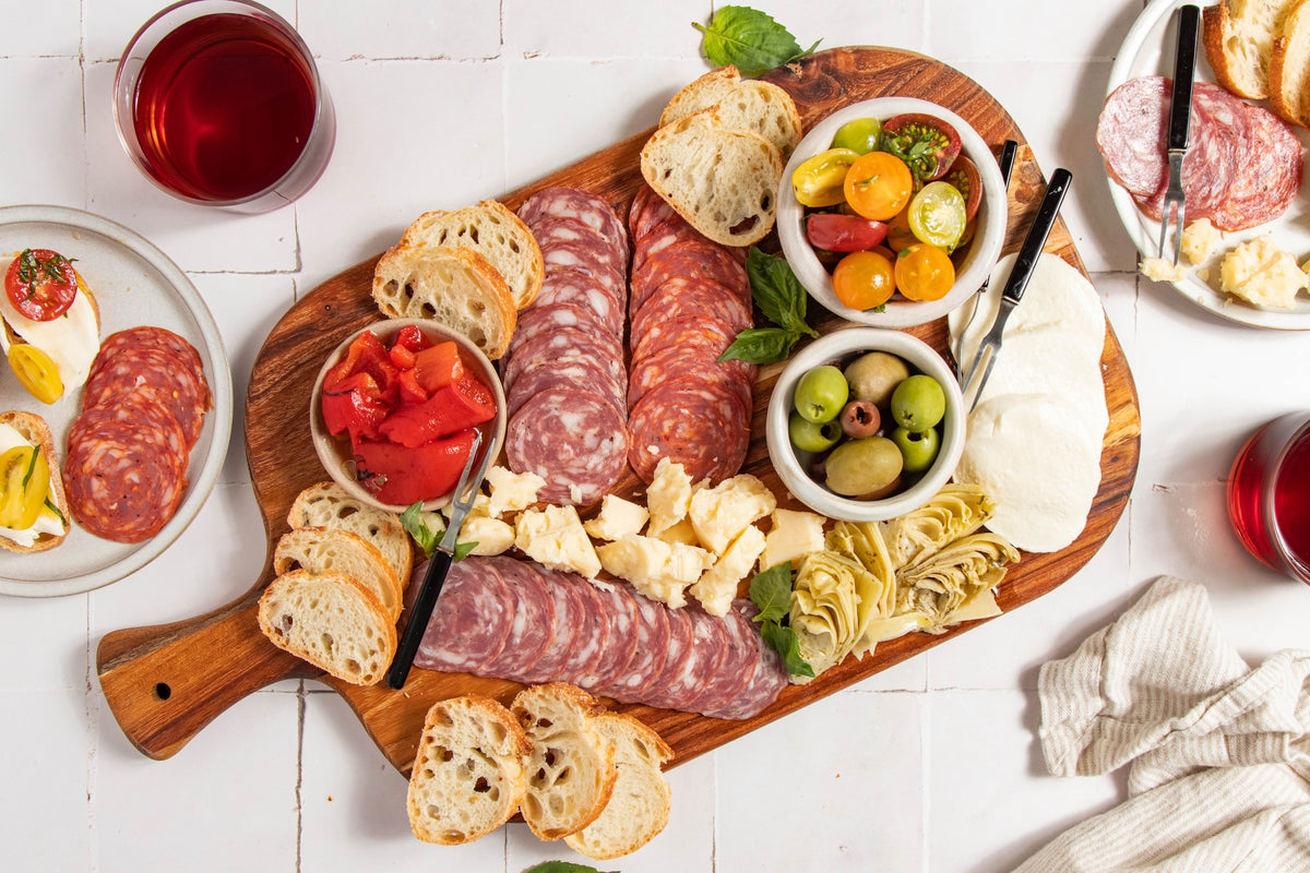 Authentic Italian Meats, Charcuterie, High Protein Snack, New York City Italian, Salami, Cheese Pairing, Fennel Salami, Soppressata, Sweet Soppressata, Hot Soppressata, Variety Pack, Party Pack, Award Winning, Antipasto