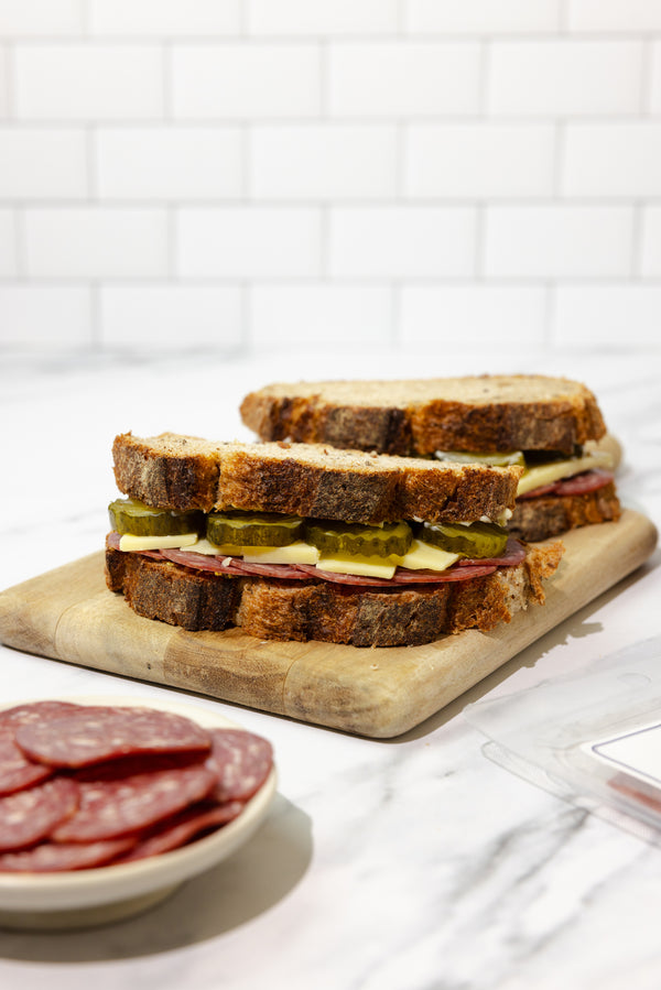 Smoked Beef Salami Sandwich