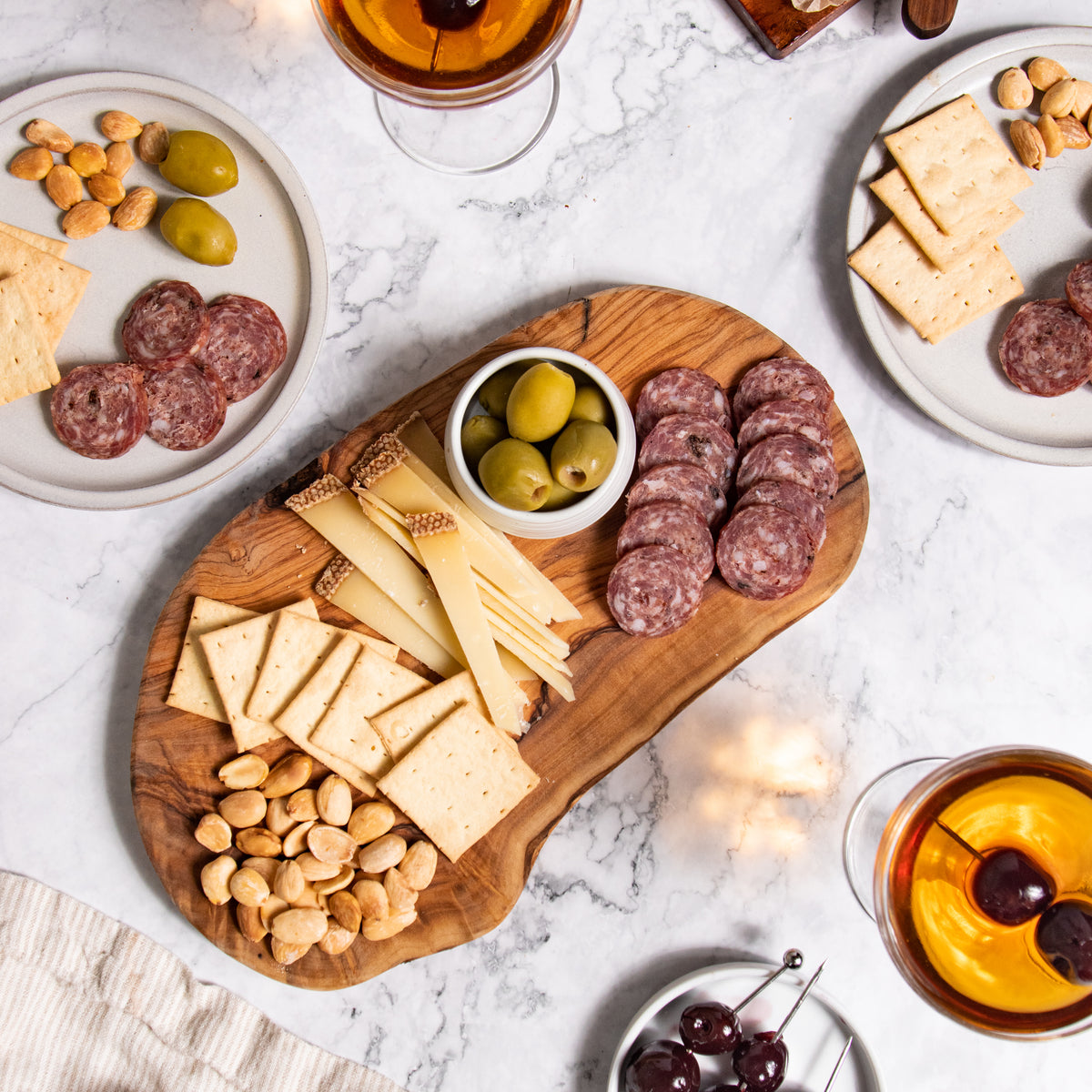 Salami Gift Box, Gift Set, Charcuterie Board, Cocktail Bar, Bourbon, from Brooklyn, Charcuterie, High Protein Snack, Salami, Cheese Pairing, Cocktail-Inspired Salami