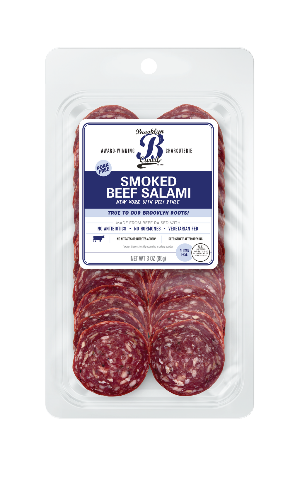 Smoked Beef Salami, Presliced – Brooklyn Cured