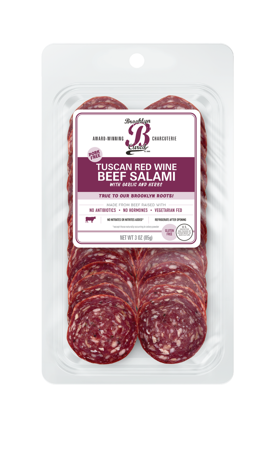 Beef Salami, Red Wine, Pork Free Charcuterie, Beef Proscuitto, High Protein Snack, New York City Italian, Salami, Cheese Pairing, Presliced Salami