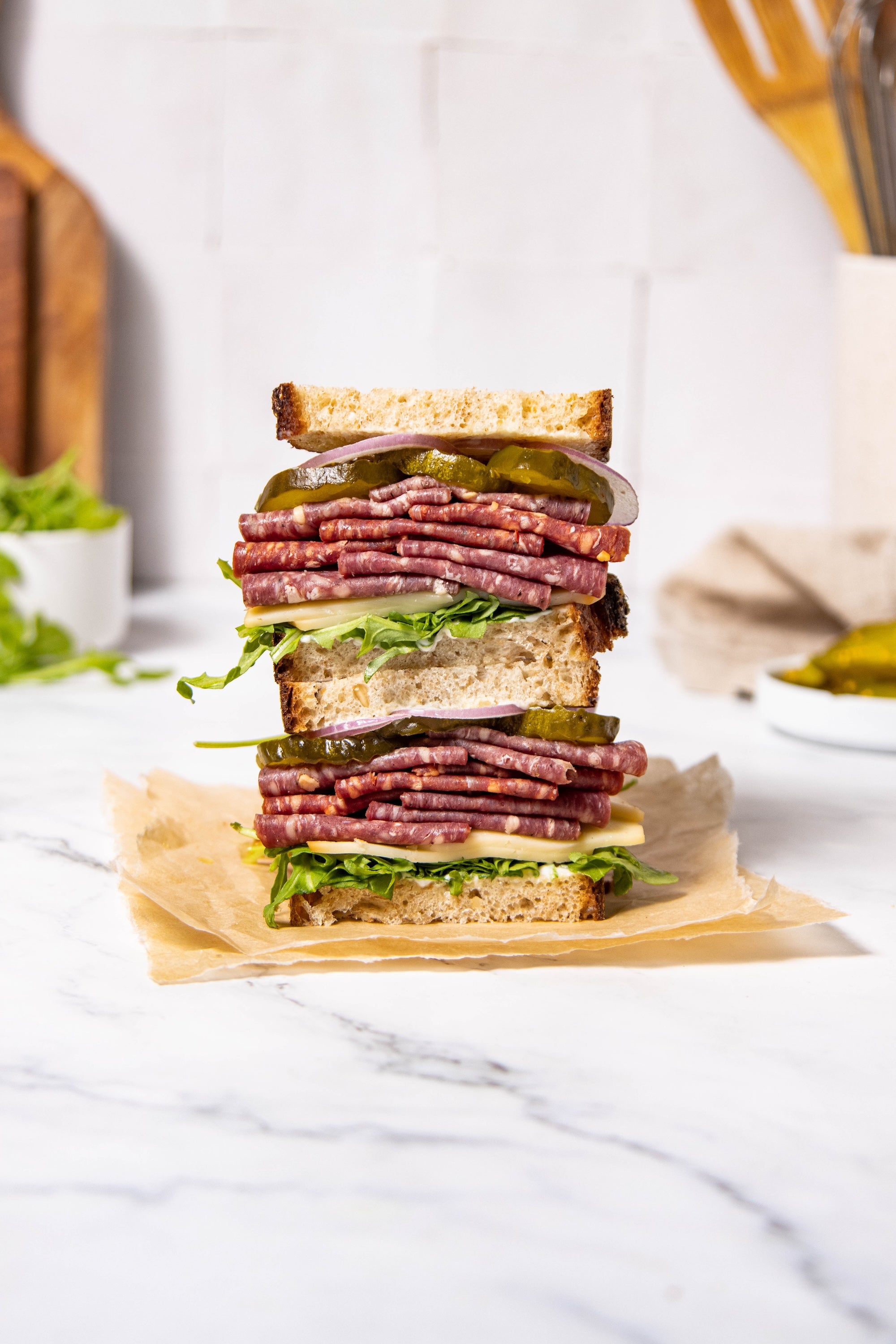 Beef Salami Trio, Presliced – Brooklyn Cured