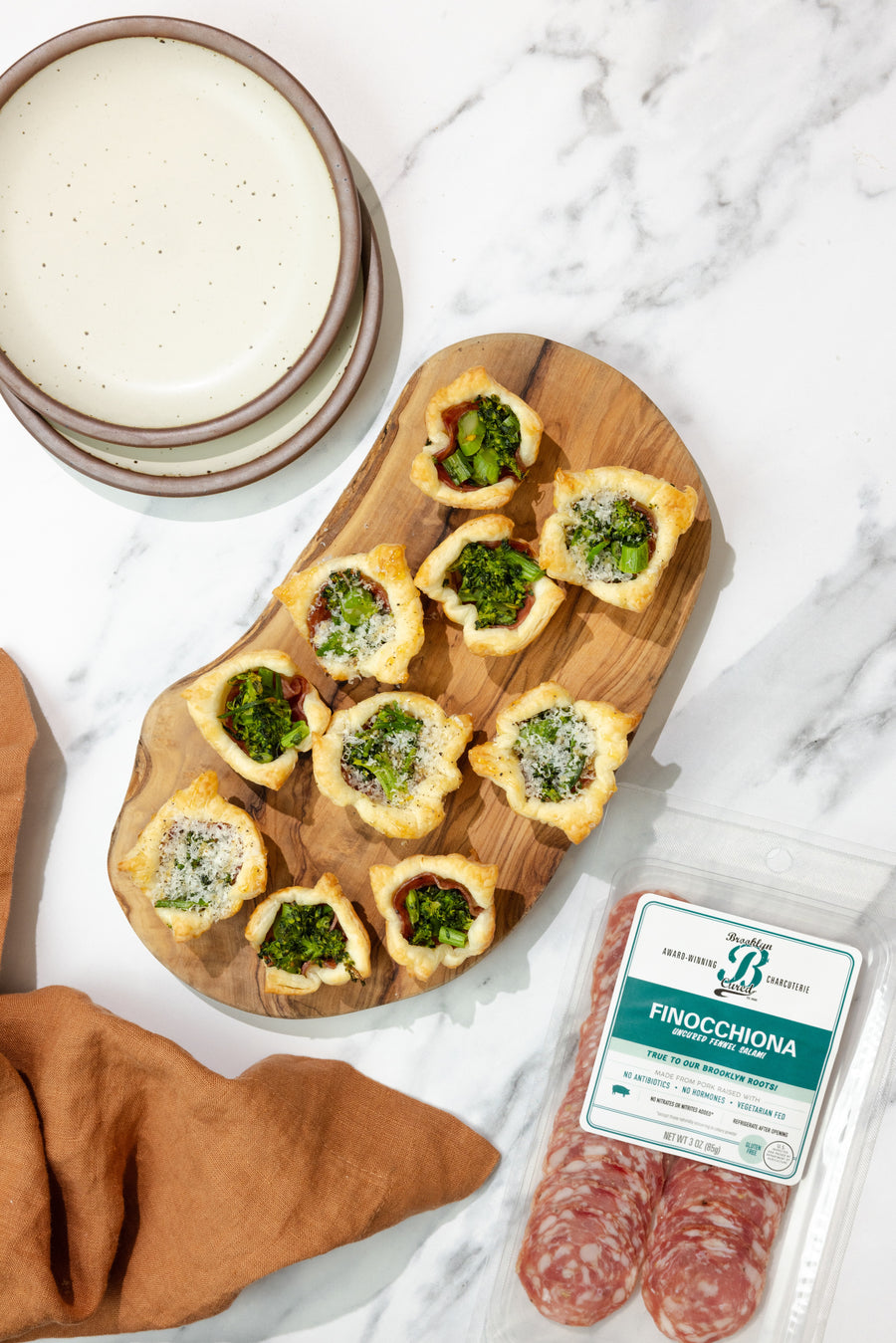 Finocchiona Puff Pastry Bites