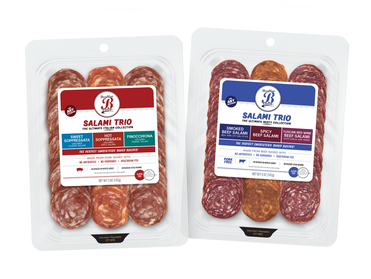 Authentic Italian Meats, Pork Free Salami, Beef Salami, Charcuterie, High Protein Snack, New York City Italian, Salami, Cheese Pairing, Soppressata, Tuscan Red Wine, Spicy, Variety Pack, Party Pack, Award Winning