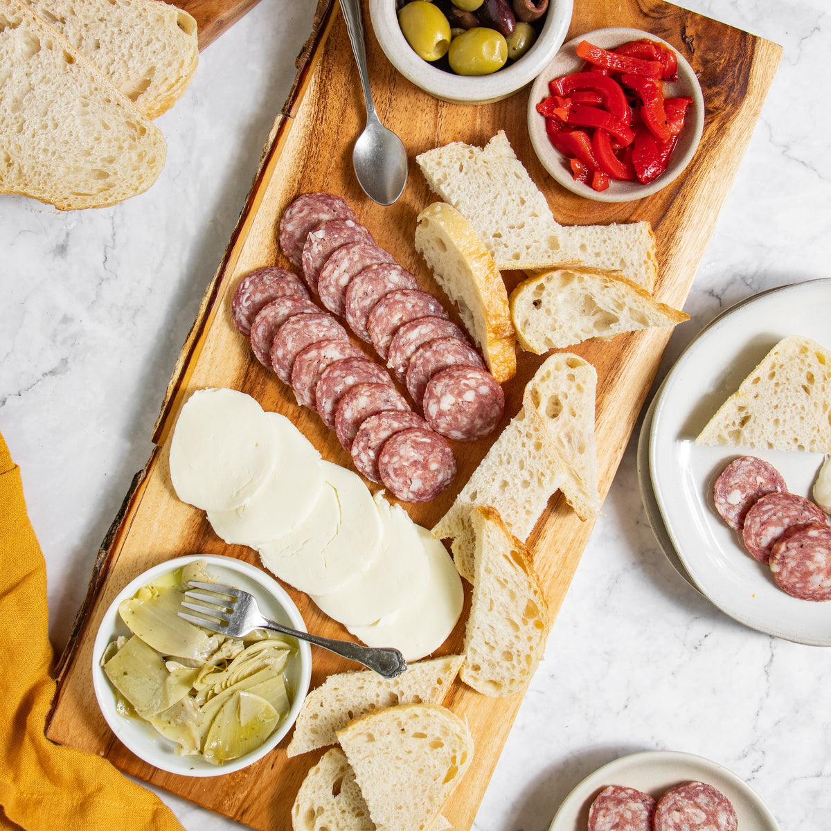 Authentic Italian Meats, Charcuterie, High Protein Snack, New York City Italian, Salami, Cheese Pairing, Mozzarella